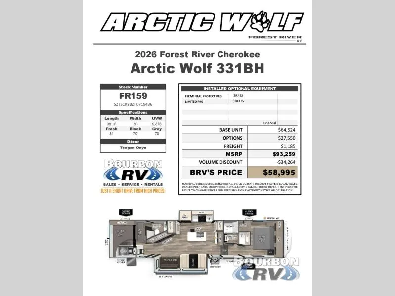 2026 Forest River Cherokee Arctic Wolf 331BH - Photo 4