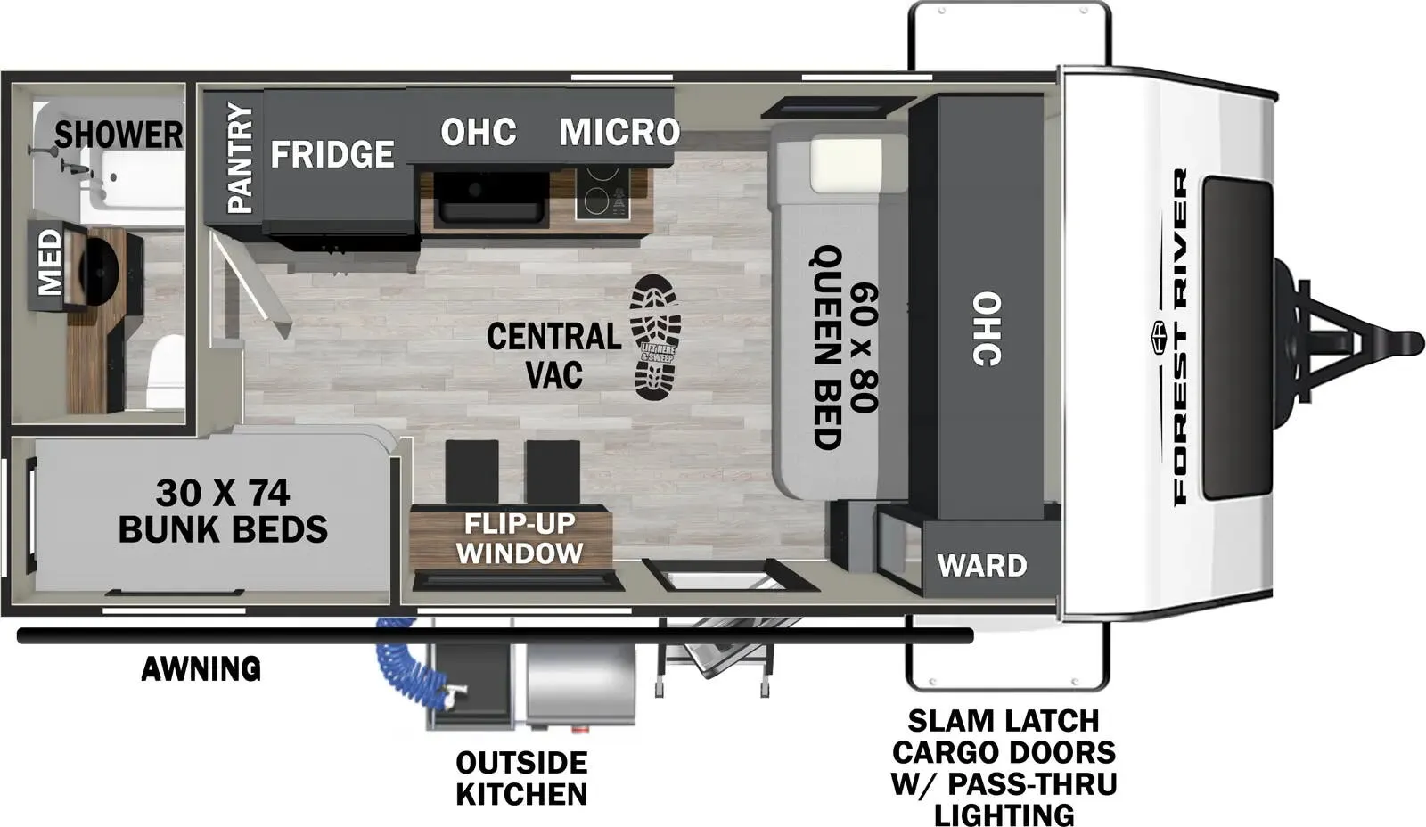 Forest River IBEX Beast Mode 16MKD floor plan