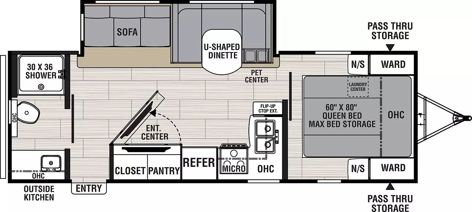 Coachmen Northern Spirit 2557RB floor plan