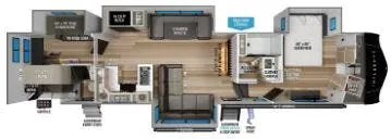Grand Design Influence 3904BH floor plan