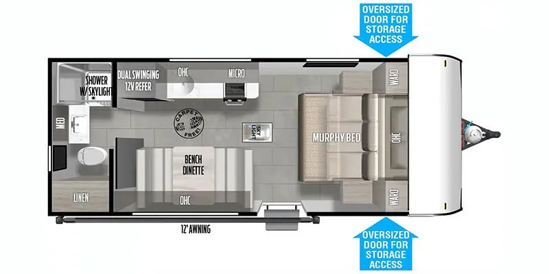 2025 Forest River Salem 167RBK - Floor plan
