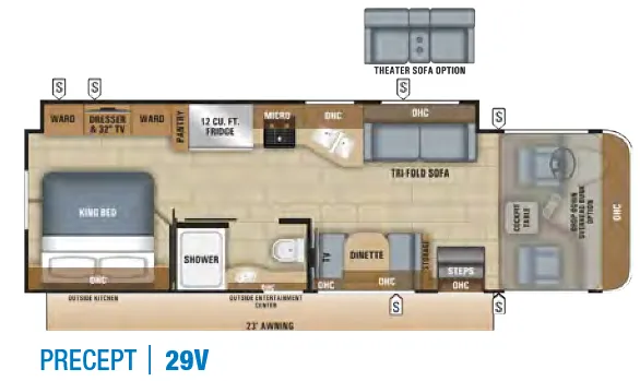 Jayco Precept 29V floor plan