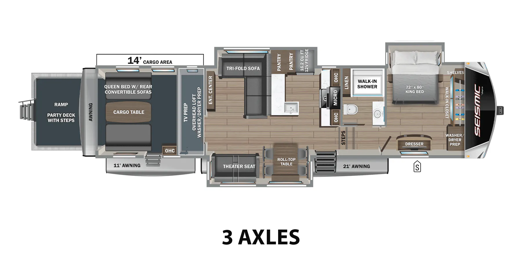 Jayco Seismic 395 floor plan