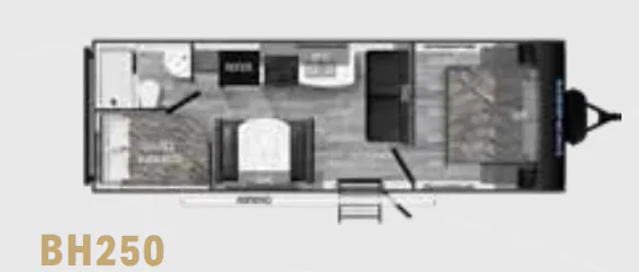 Heartland Pioneer BH250 floor plan