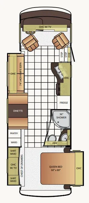 Newmar Bay Star Sport 2903 floor plan
