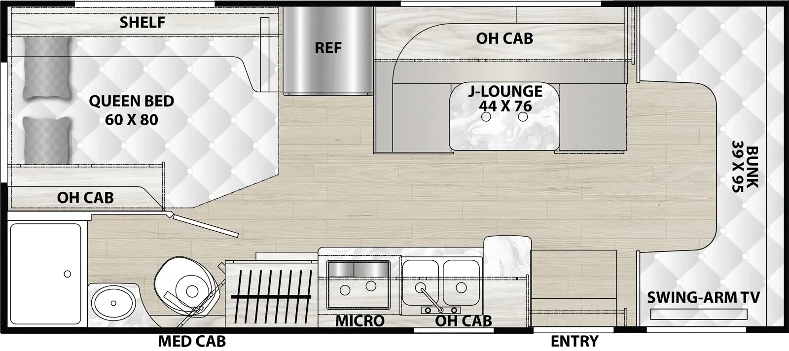 2026 Coachmen Cross Trail 22XG - Floor plan