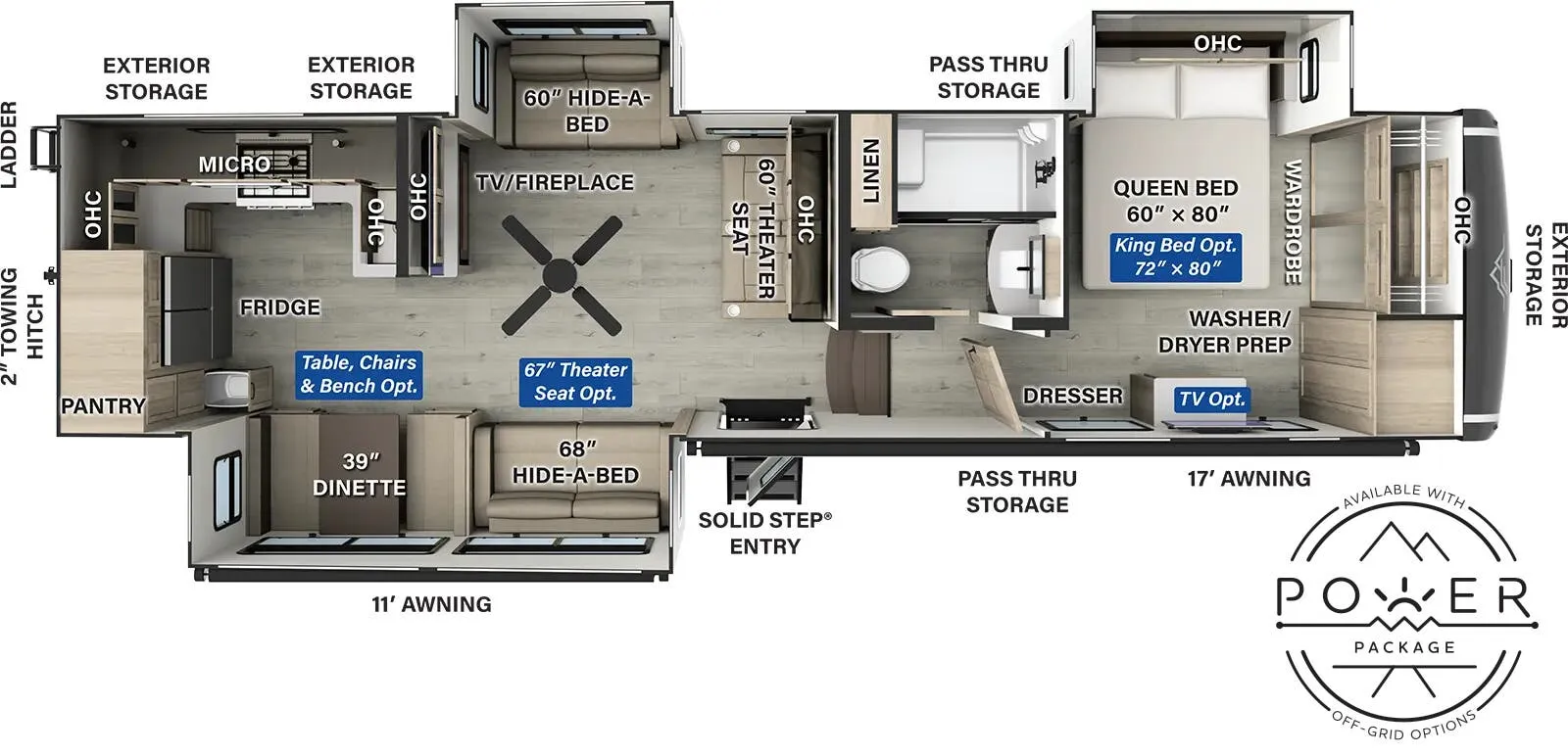 Forest River Flagstaff Classic F371RK floor plan