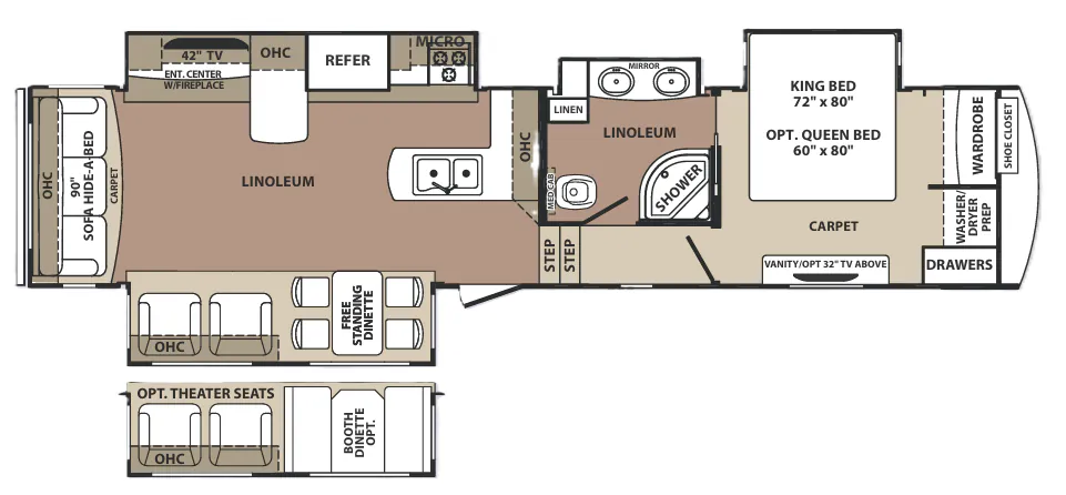 Forest River Blue Ridge 3775RL floor plan