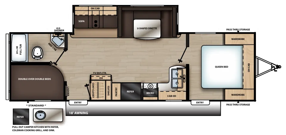 Coachmen Catalina Legacy Edition 273BHSCK floor plan