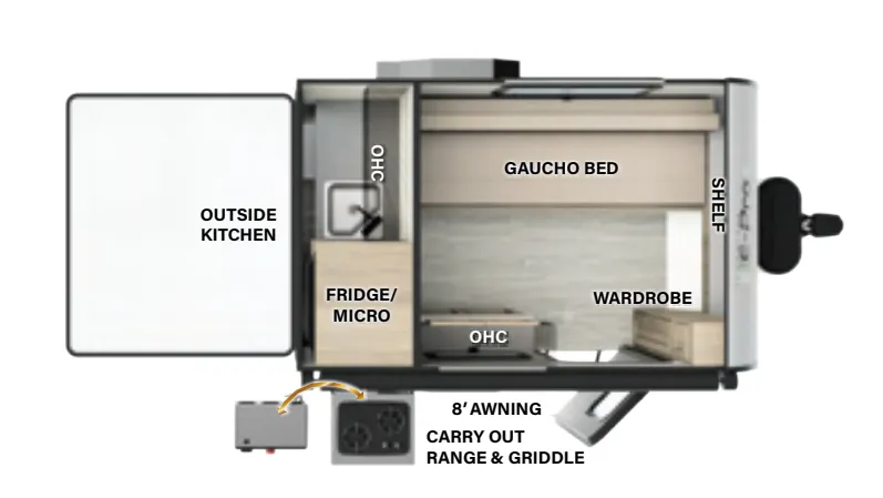Forest River Flagstaff E-Pro E12S floor plan