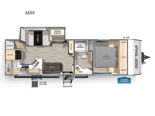 2026 Forest River Cherokee Grey Wolf 26SS - Photo 3