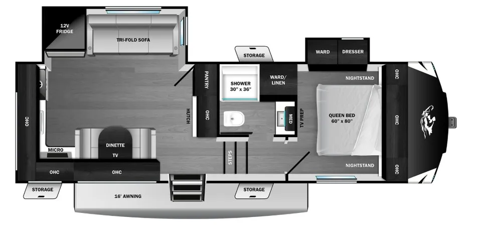 2026 Open Range Roamer 24MLDS - Floor plan