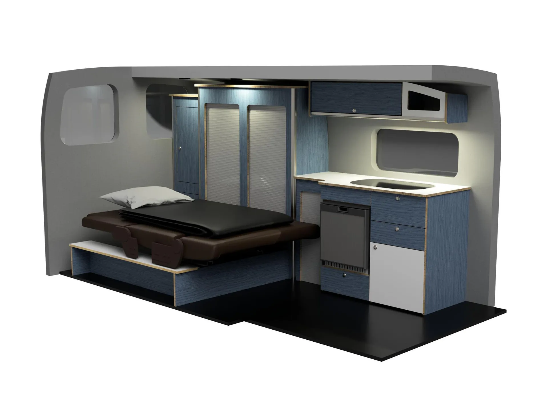 Wilderness Vans West Coast Base floor plan