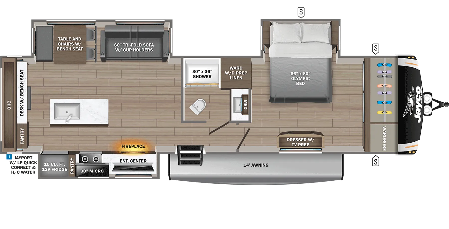Jayco Eagle HT 320MKTS floor plan
