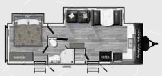 2023 Heartland North Trail 26FKDS - Floor plan