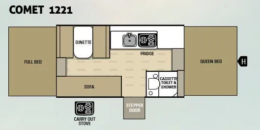 Starcraft Comet 1221 floor plan