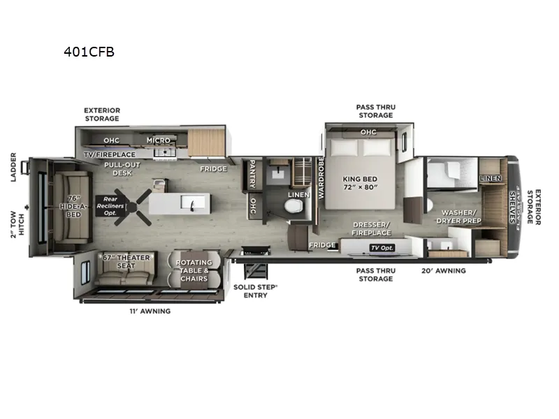 2026 Forest River Flagstaff Classic 401CFB - Photo 3