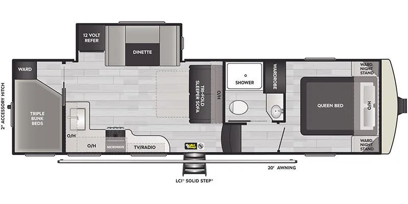 2025 Keystone Arcadia 27SBH - Floor plan
