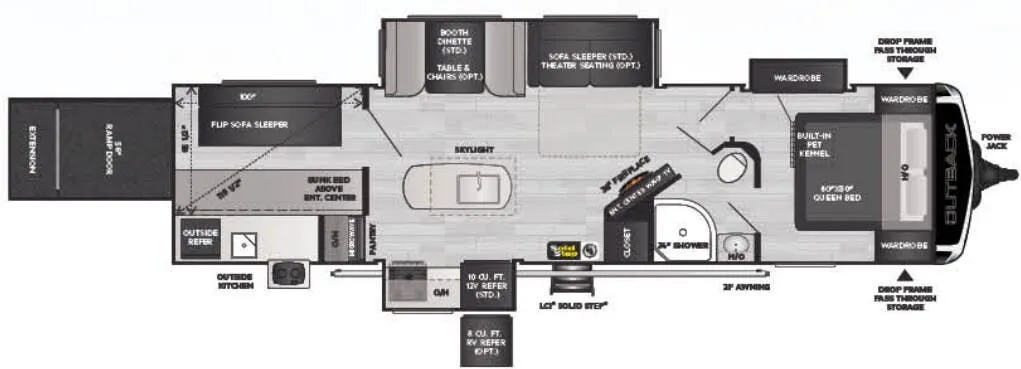 2022 Keystone Outback 335CG - Floor plan