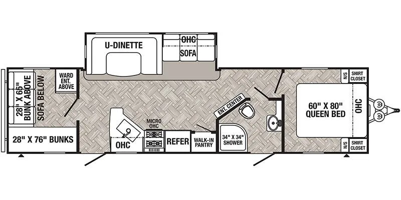 2022 Palomino Puma 28BHSS floor plan
