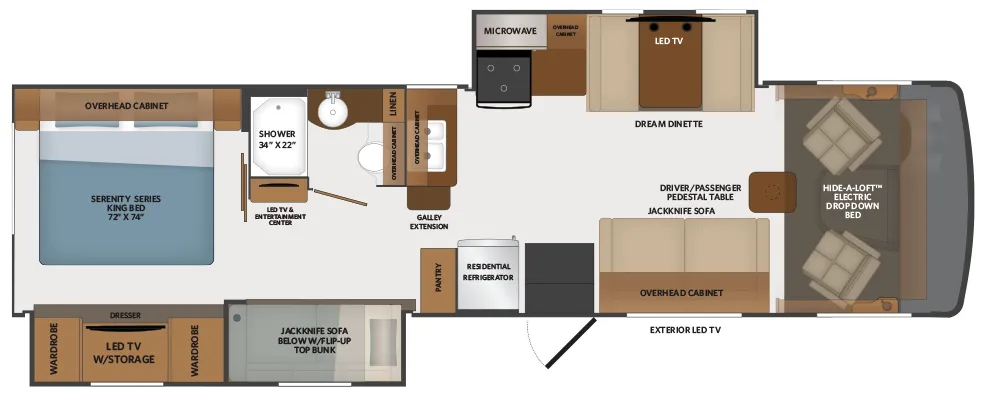 Fleetwood Flair 33B6 floor plan