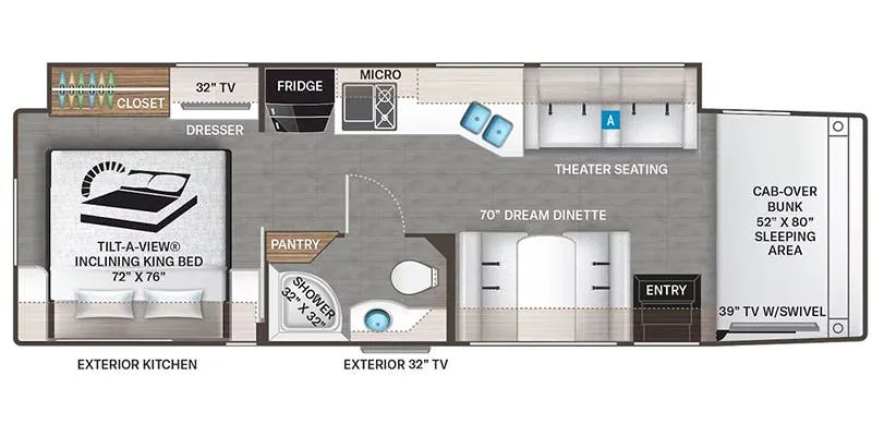 Thor Motor Coach Omni SV34 floor plan