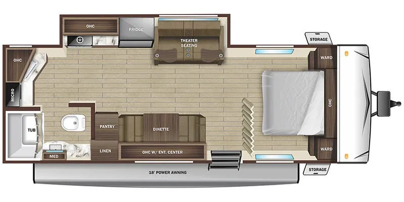 Starcraft Autumn Ridge 22MLSW floor plan