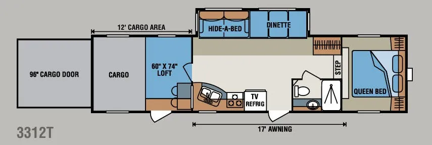 K-Z Inferno 3312T floor plan