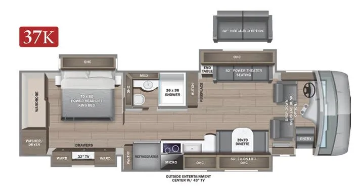 Entegra Coach Reatta XL 37K floor plan
