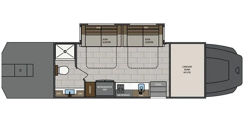 Renegade RV Classic CS170 floor plan