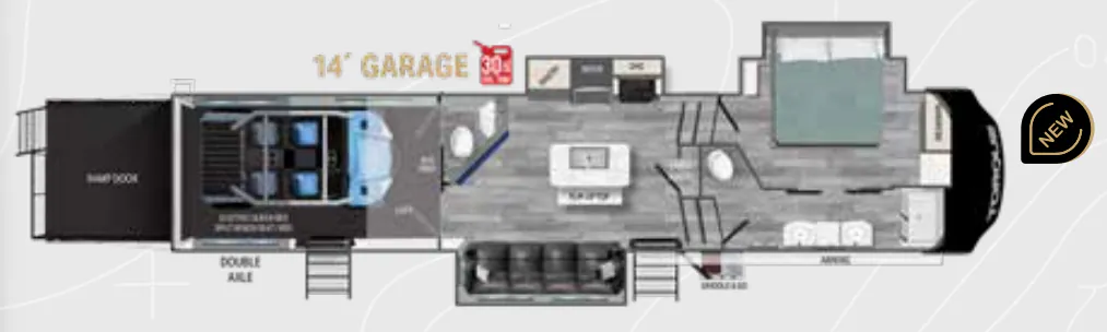 Heartland Torque 384 floor plan