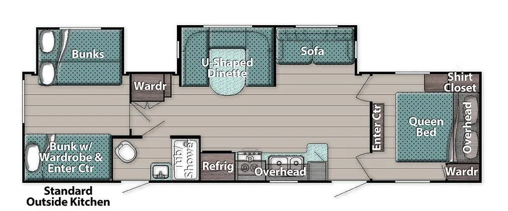 Gulf Stream Innsbruck Supreme 323TBR floor plan
