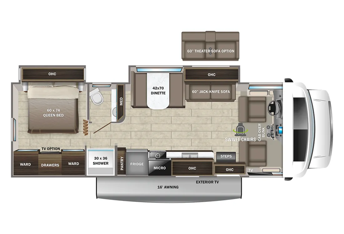 Entegra Coach Odyssey 29V floor plan