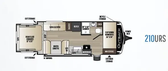 Keystone Outback Ultra-Lite 210URS exterior