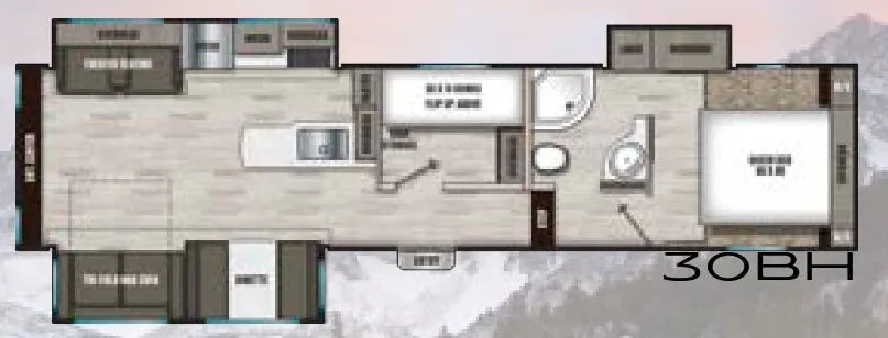 Shasta Phoenix Lite 30BH floor plan