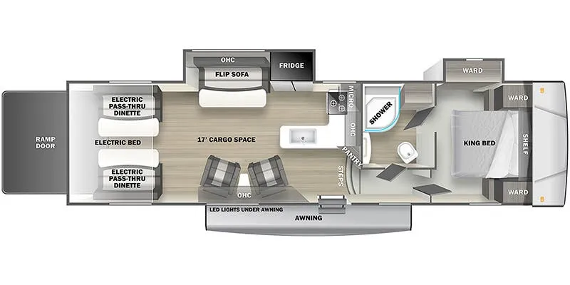 Forest River Shockwave 32FWGDX floor plan