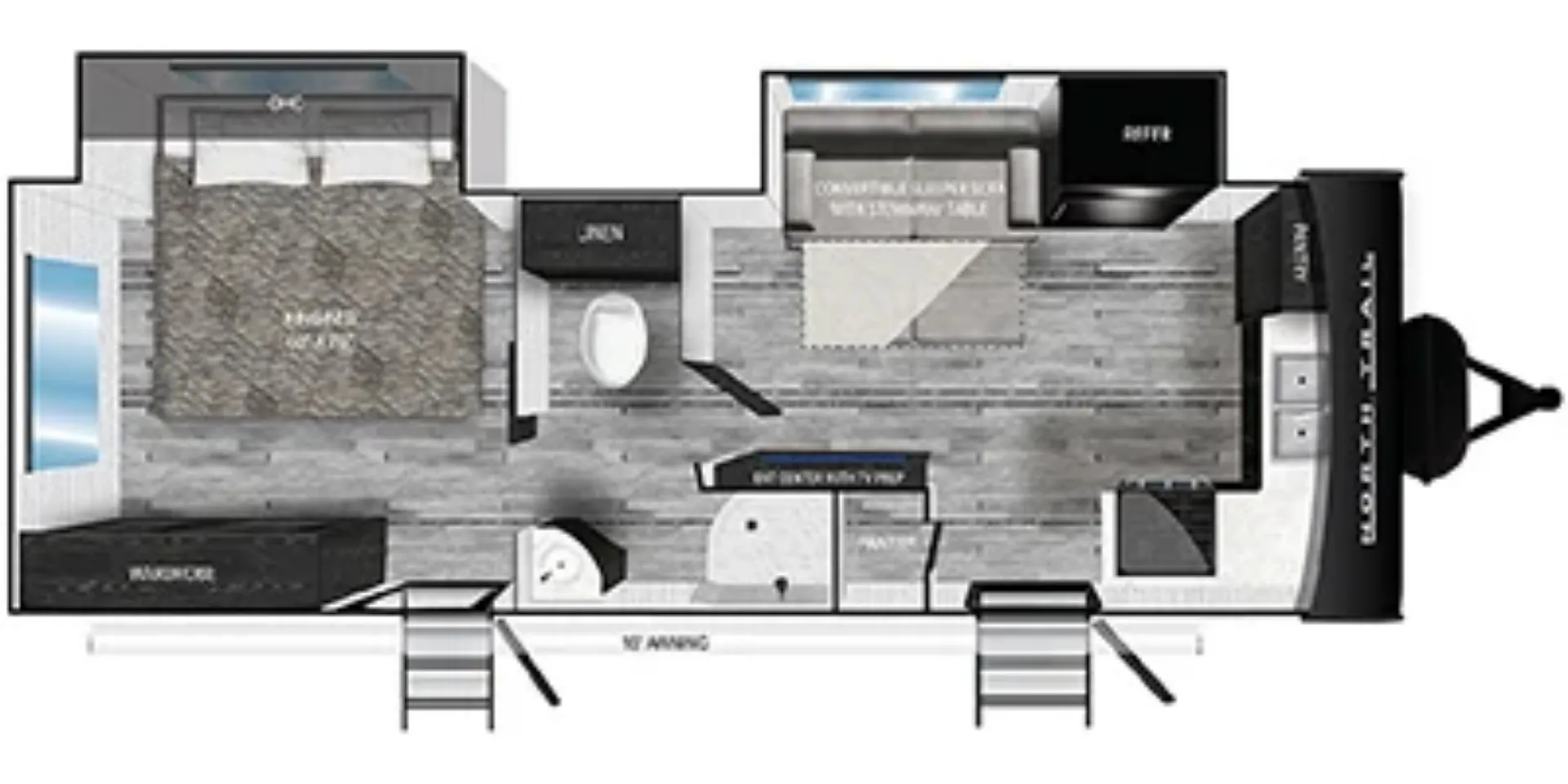2024 Heartland North Trail Ultra-Lite Travel Trailer 25FK - Photo 3