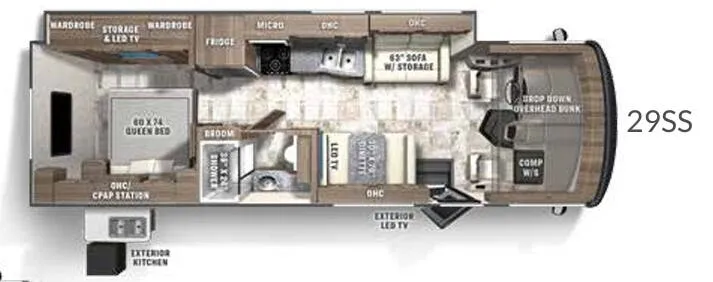 Coachmen Pursuit 29SS floor plan