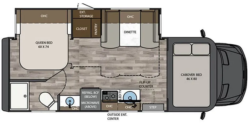 Renegade RV Vienna 25FWC floor plan