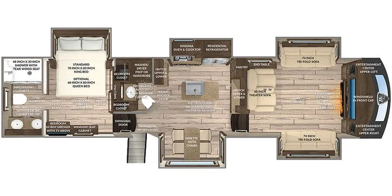 Vanleigh Vilano 377FL floor plan
