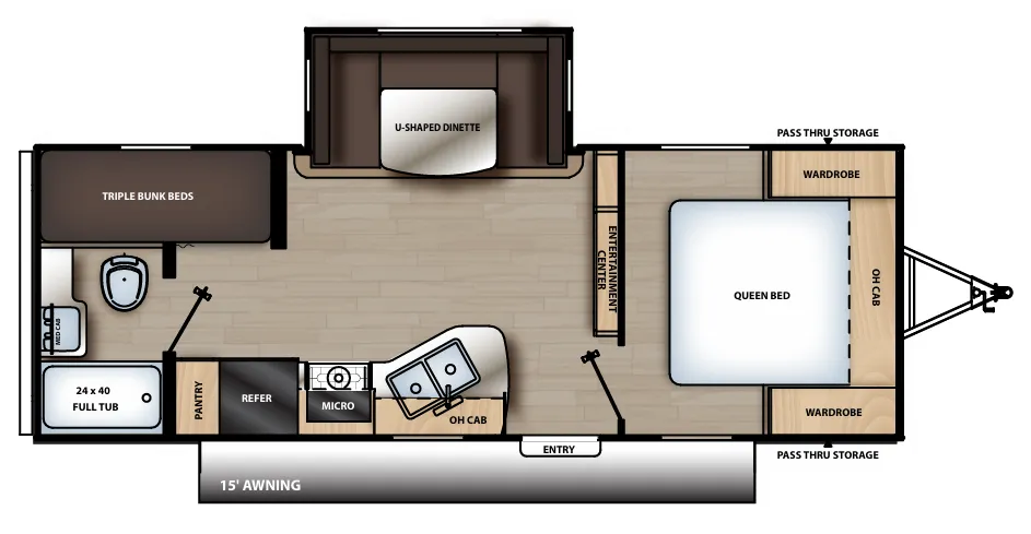 Coachmen Catalina SBX 221TBS floor plan