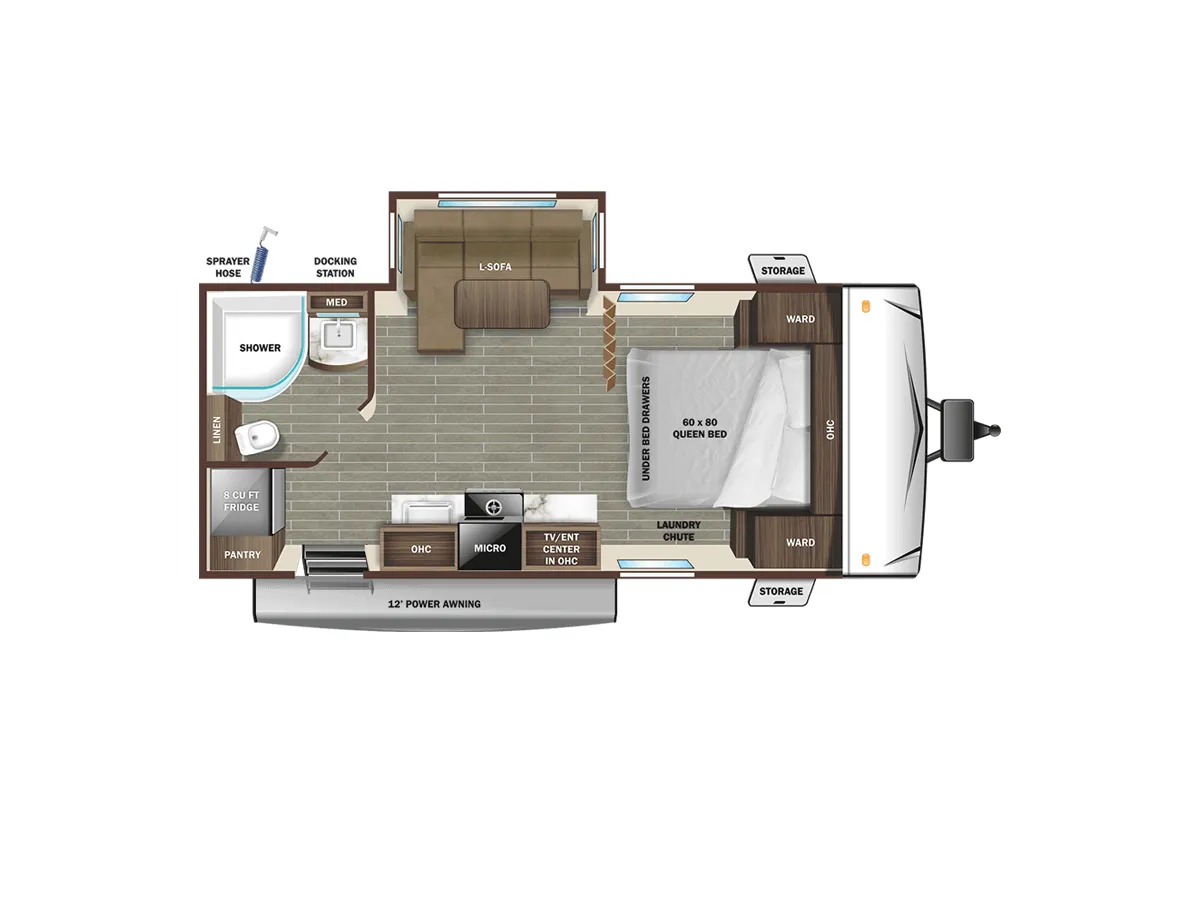 2022 Starcraft Super Lite 212FB - Floor plan