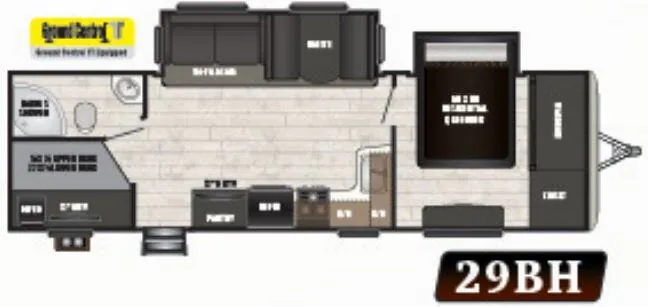 Keystone Sprinter Campfire 29BH floor plan