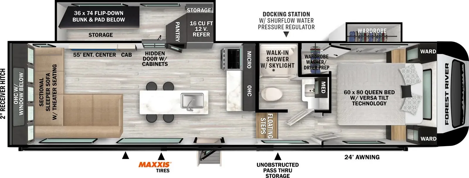 Forest River Impression 282RL floor plan