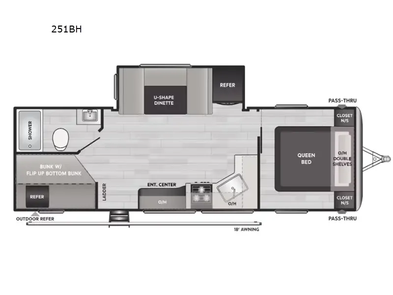 2022 Keystone Springdale 251BH - Floor plan