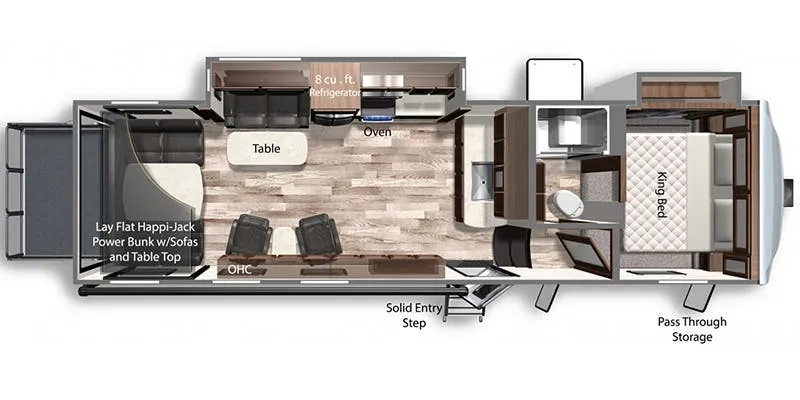 2022 Dutchmen RV Voltage 3351 - Floor plan