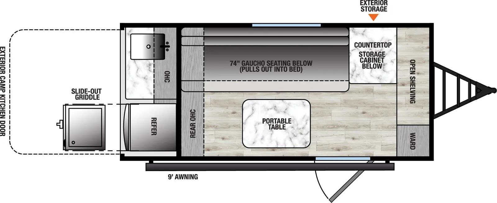 Forest River Viking ROK 9000ROK floor plan