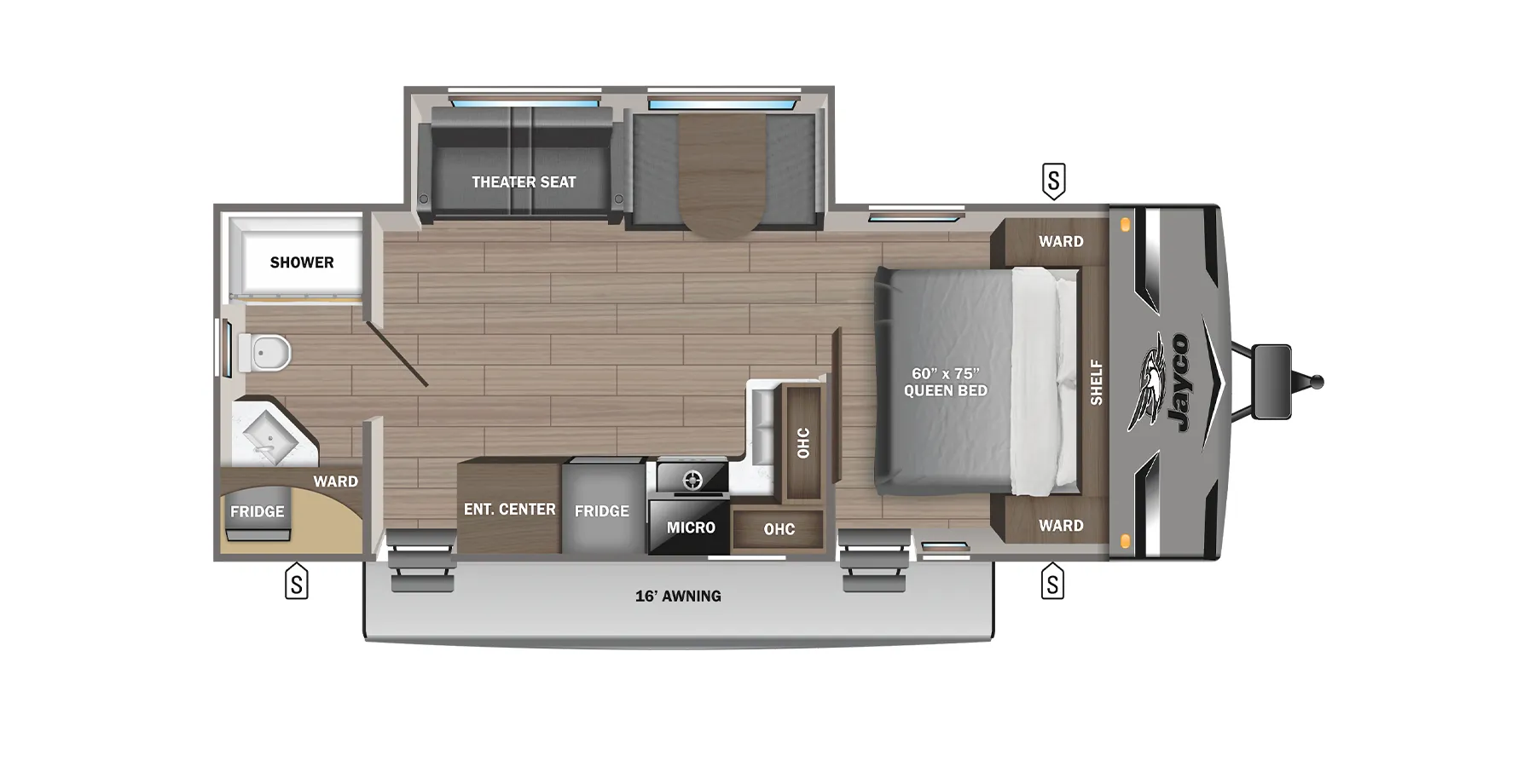 2023 Jayco Jay Flight 263RBS - Floor plan