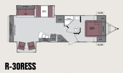 Cruiser RV Radiance 30RESS floor plan