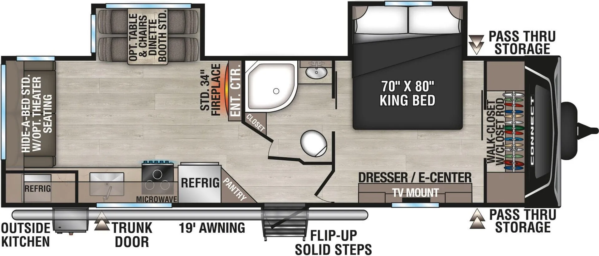 K-Z Connect C262RLK floor plan